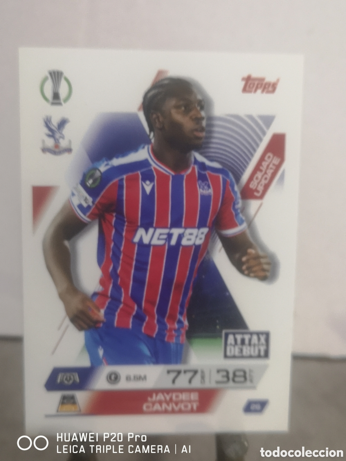 Cromos de F&uacute;tbol: MATCH ATTAX EXTRA 2025 2026 SQUAD UPDATE JAYDEE CANVOT 26 CRYSTAL PALACE