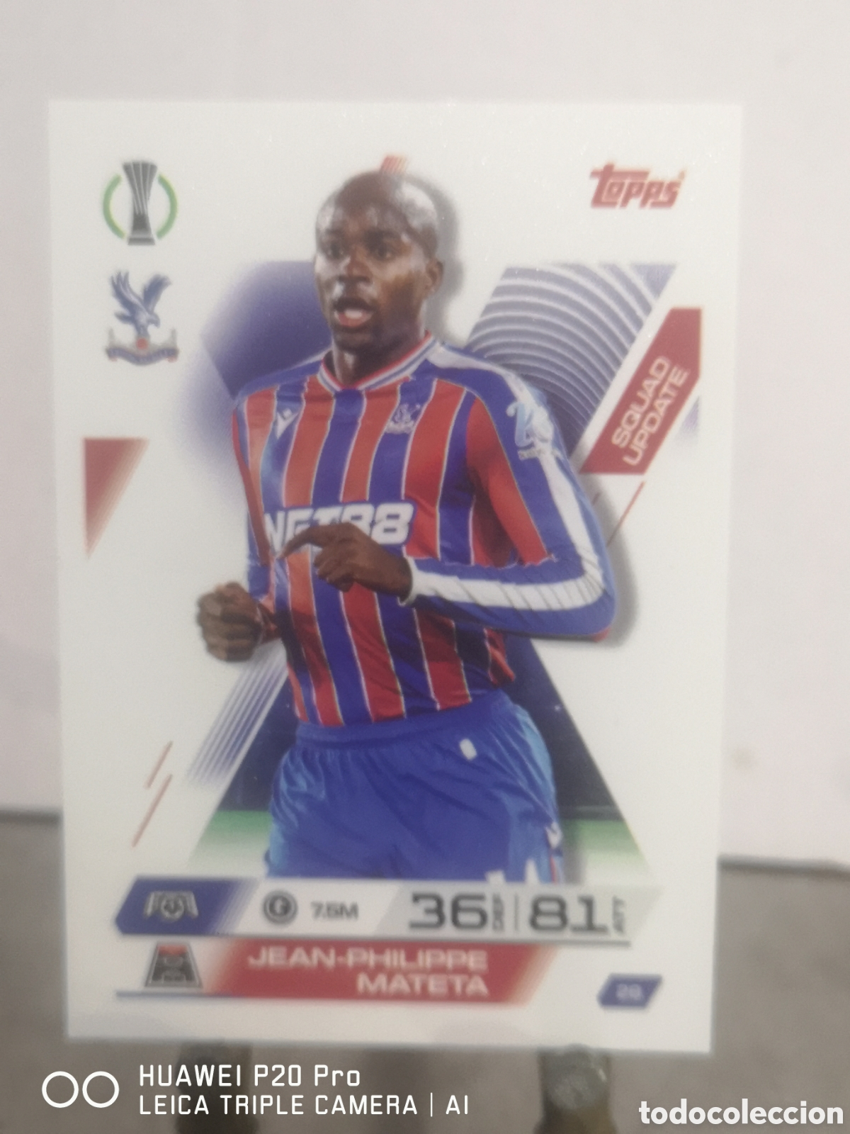 Cromos de F&uacute;tbol: MATCH ATTAX EXTRA 2025 2026 SQUAD UPDATE MATETA 28 CRYSTAL PALACE