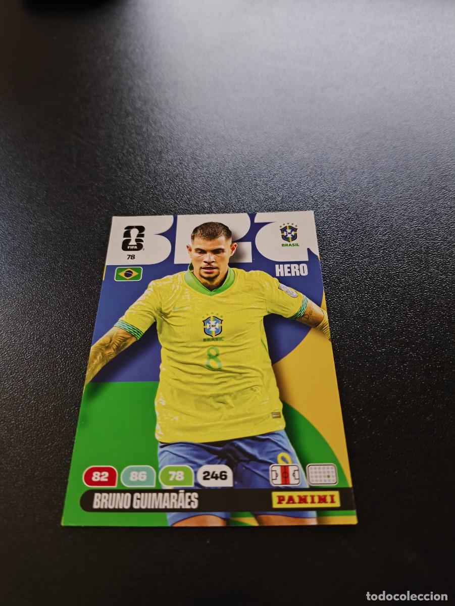 Cromos de F&uacute;tbol: 78 Bruno Guimar&atilde;es BRASIL ADRENALYN MUNDIAL FIFA WORLD CUP 2026 PANINI