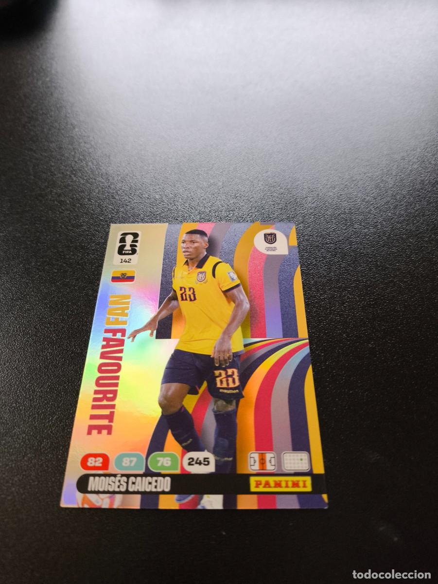 Cromos de F&uacute;tbol: 142 Mois&eacute;s Caicedo FAN FAVOURITE ECUADOR ADRENALYN MUNDIAL FIFA WORLD CUP 2026 PANINI