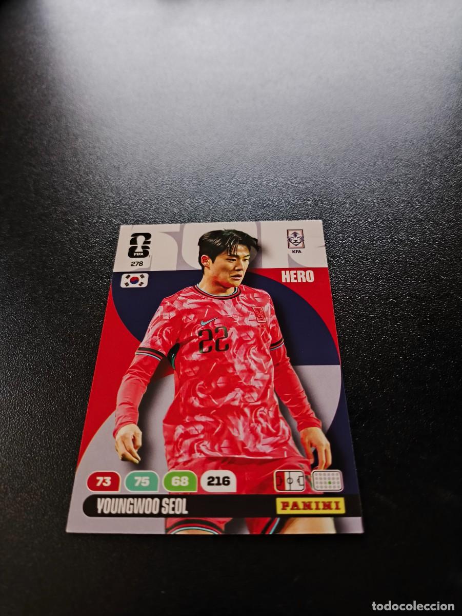Cromos de F&uacute;tbol: 278 Young-woo Seol KOREA DEL SUR ADRENALYN MUNDIAL FIFA WORLD CUP 2026 PANINI