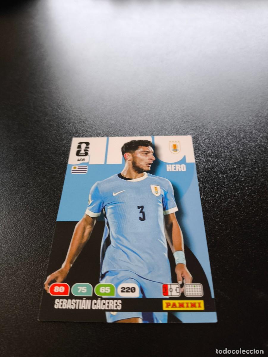 Cromos de F&uacute;tbol: 495 Sebasti&aacute;n C&aacute;ceres URUGUAY ADRENALYN MUNDIAL FIFA WORLD CUP 2026 PANINI