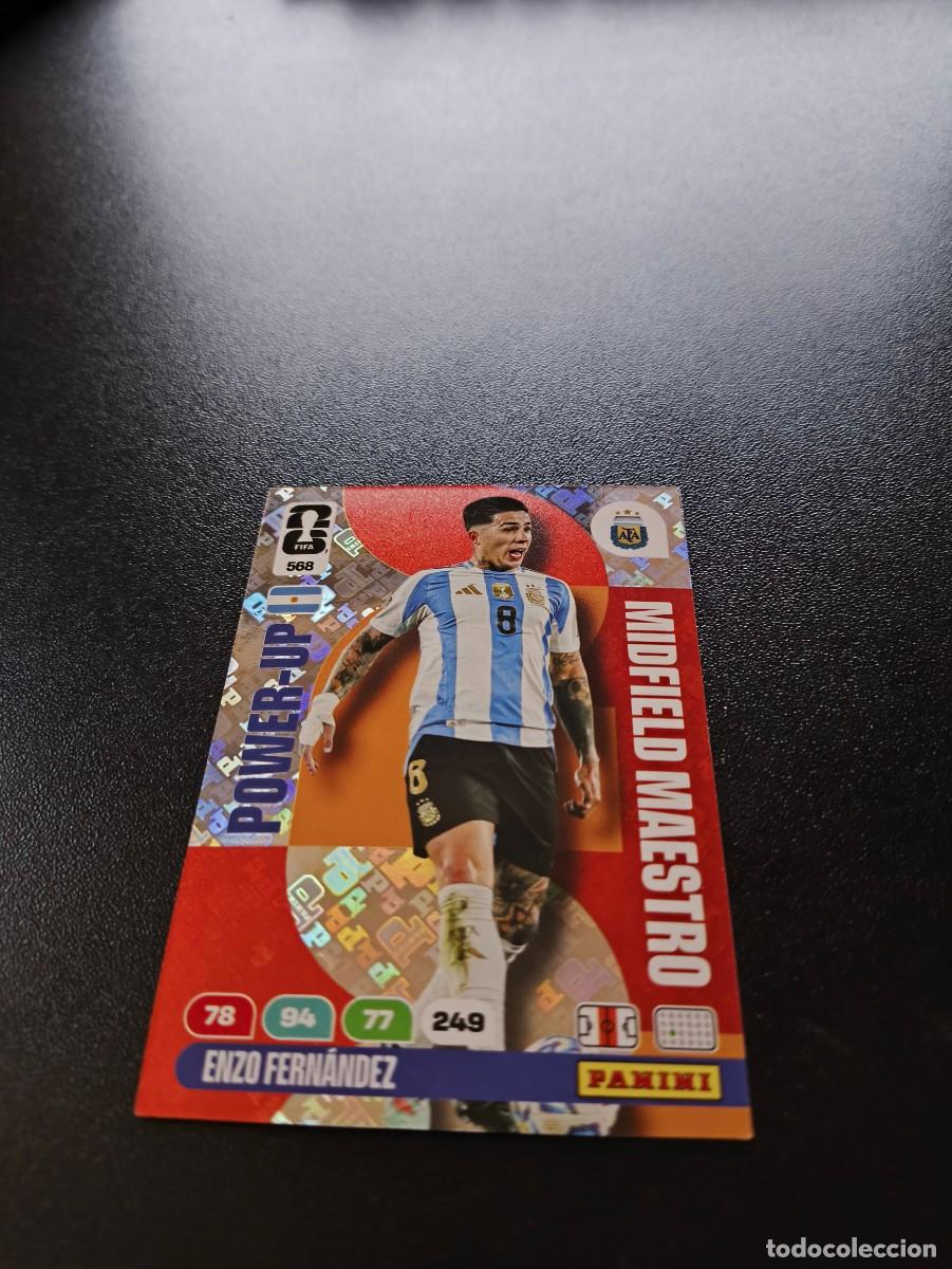 Cromos de F&uacute;tbol: 568 ENZO FERNANDEZ ARGENTINA MIDFIELD MAESTRO ADRENALYN MUNDIAL FIFA WORLD CUP 2026 PANINI