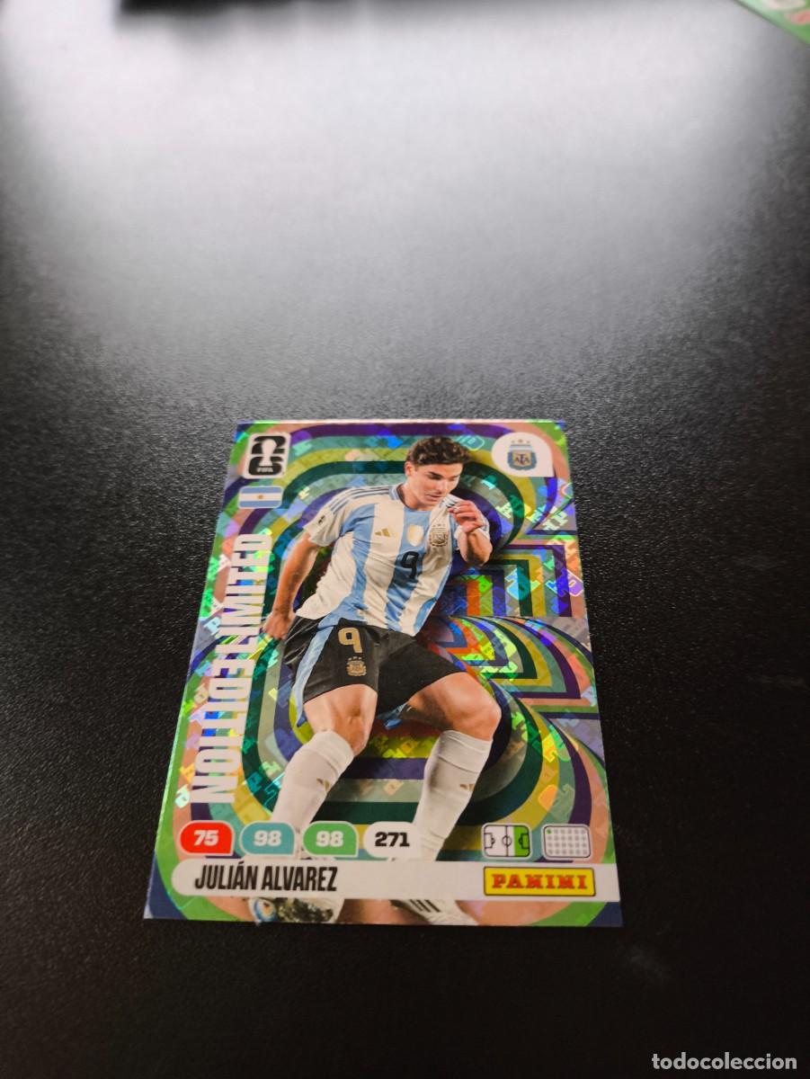 Cromos de F&uacute;tbol: JULIAN ALVAREZ ARGENTINA LIMITED EDITION ADRENALYN MUNDIAL FIFA WORLD CUP 2026 PANINI