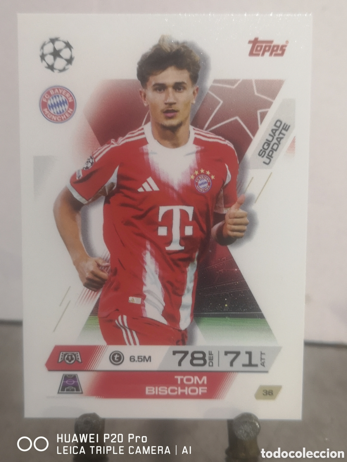 Cromos de F&uacute;tbol: MATCH ATTAX EXTRA 2025 2026 SQUAD UPDATE TOM BISCHF 36 BAYERN MUNCHEN