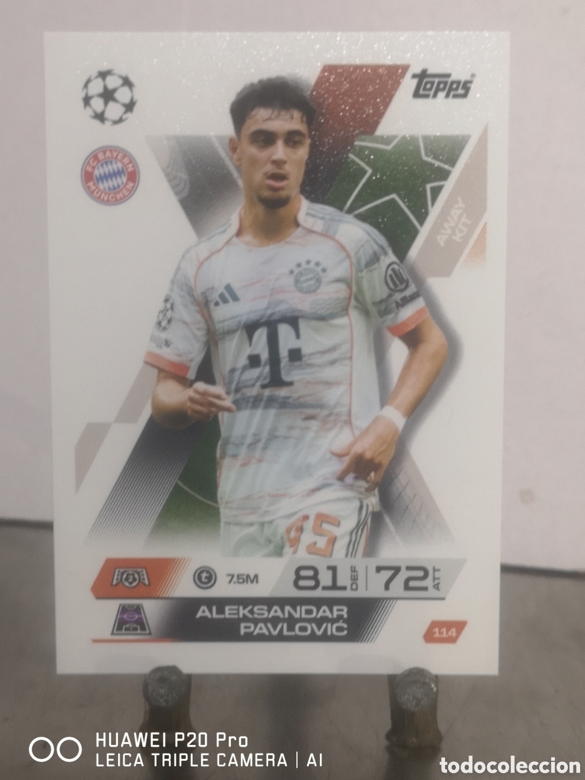 Cromos de F&uacute;tbol: MATCH ATTAX EXTRA 2025 2026 SQUAD UPDATE ALEKSANDAR PAVLOVIC 114 BAYERN MUNCHEN
