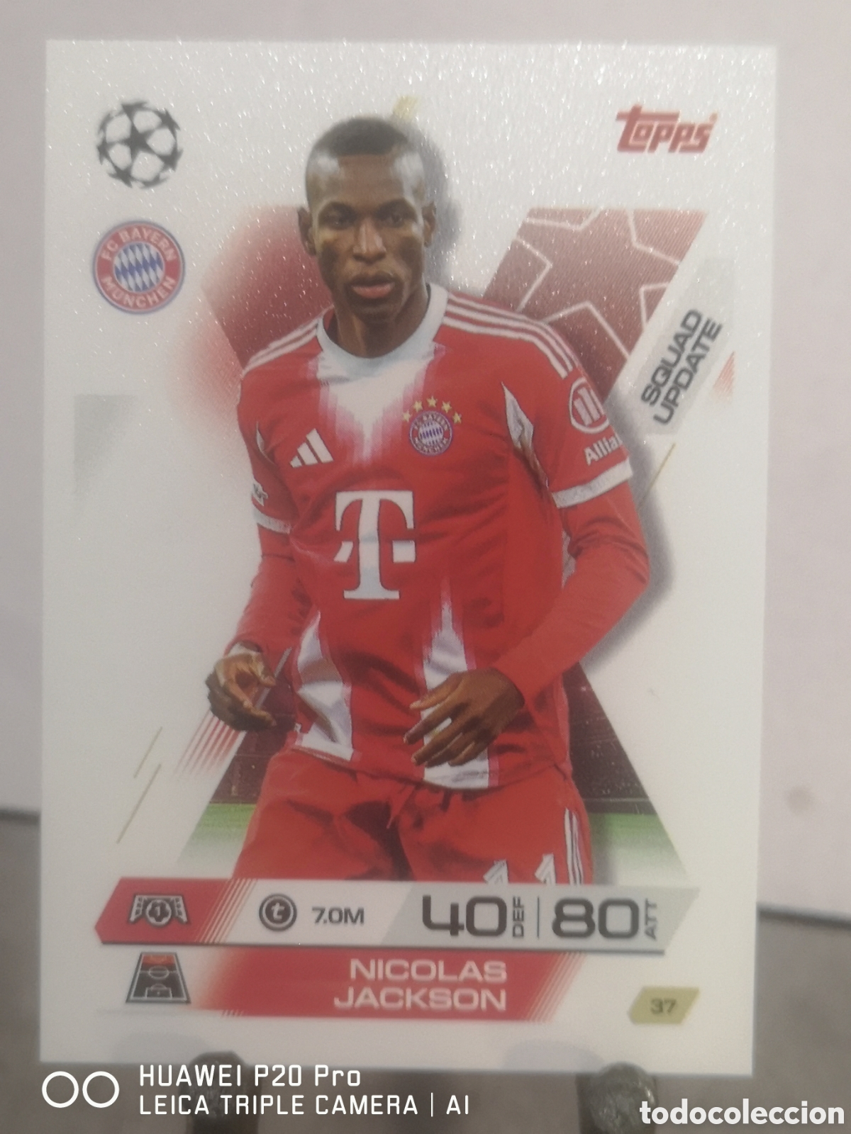 Cromos de F&uacute;tbol: MATCH ATTAX EXTRA 2025 2026 SQUAD UPDATE NICOLAS JACKSON 37 BAYERN MUNCHEN
