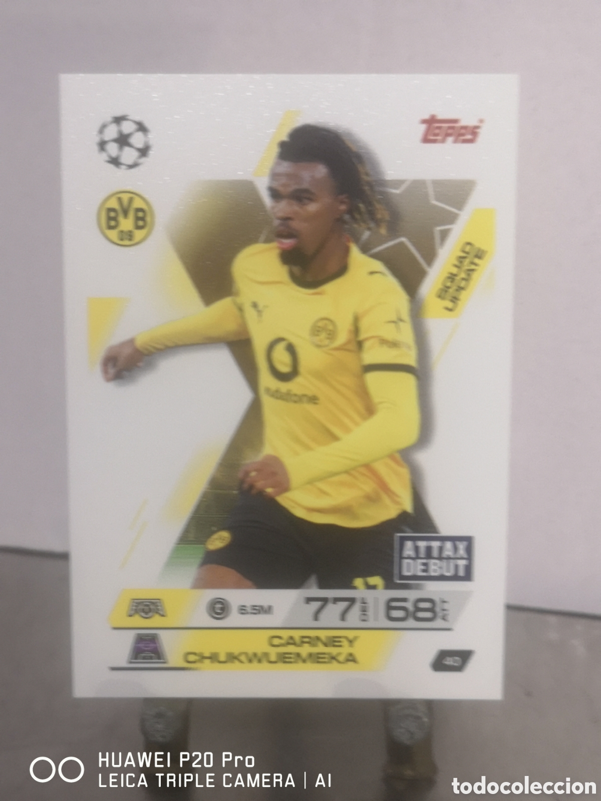 Cromos de F&uacute;tbol: MATCH ATTAX EXTRA 2025 2026 SQUAD UPDATE CARNEY CHUKWUEMEKA 40 BORUSSIA DORTMUND
