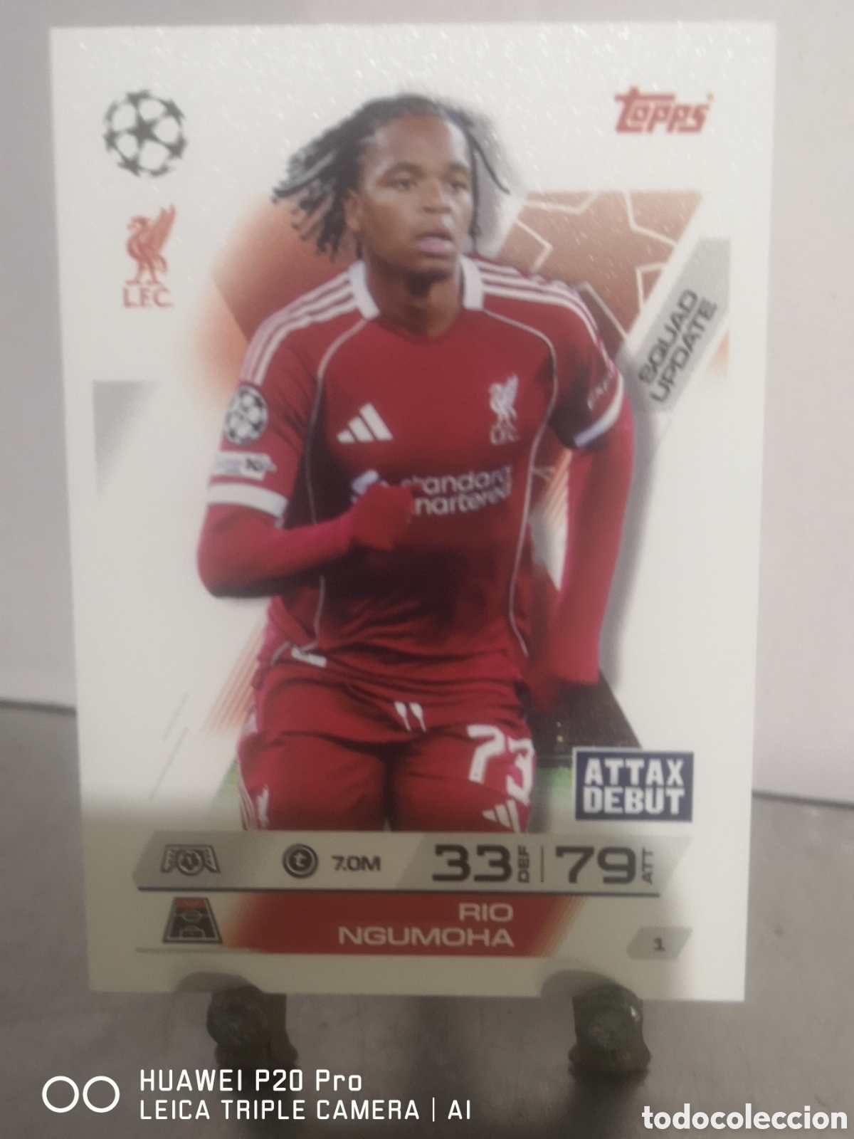 Fu&szlig;ball-Sticker: MATCH ATTAX EXTRA 2025 2026 SQUAD UPDATE RIO NGUMOHA 1 LIVERPOOL