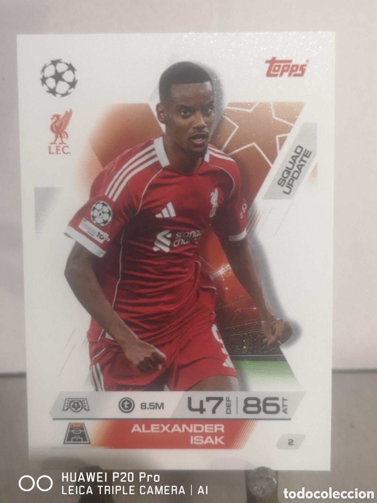 Fu&szlig;ball-Sticker: MATCH ATTAX EXTRA 2025 2026 SQUAD UPDATE ALEXANDER ISAK 2 LIVERPOOL