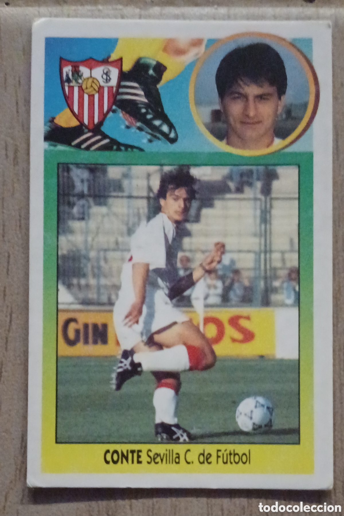 Cromos de F&uacute;tbol: CROMO CONTE BAJA SEVILLA CF EDICIONES ESTE FUTBOL ESPA&Ntilde;A 93 94 CARTON NUNCA PEGADO