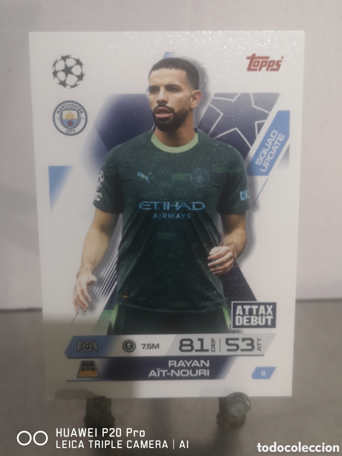 Cromos de F&uacute;tbol: MATCH ATTAX EXTRA 2025 2026 SQUAD UPDATE RAYAN AIT NOURI 6 MANCHESTER CITY