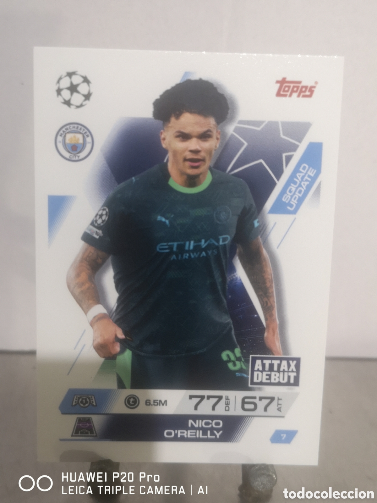 Cromos de F&uacute;tbol: MATCH ATTAX EXTRA 2025 2026 SQUAD UPDATE NICO O REILLY 7 MANCHESTER CITY