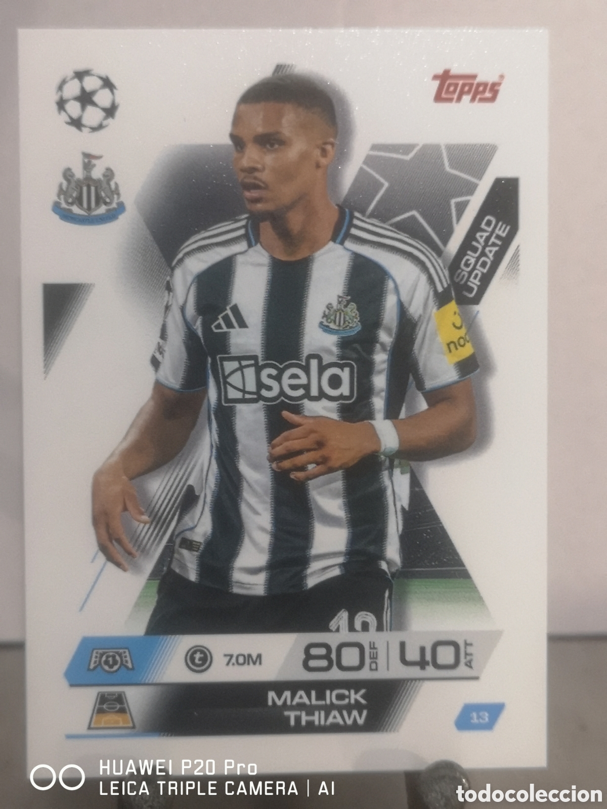 Cromos de F&uacute;tbol: MATCH ATTAX EXTRA 2025 2026 SQUAD UPDATE MALICK THIAW 13 NEWCASTLE UNITED