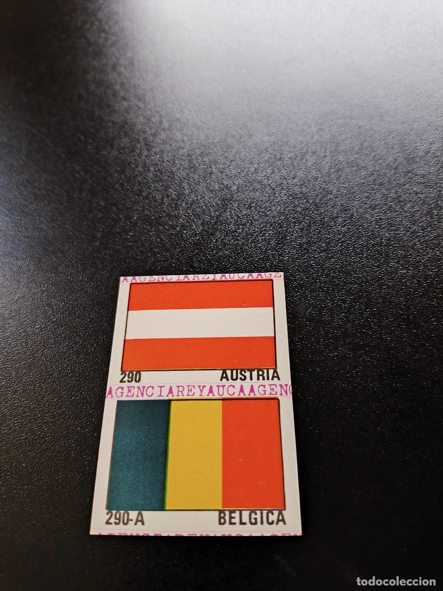 Cromos de F&uacute;tbol: 290 AUSTRIA BELGIUM FLAG BANDERA REYAUCA WORLD CUP MUNDIAL ESPA&Ntilde;A SPAIN 1982 NO PANINI