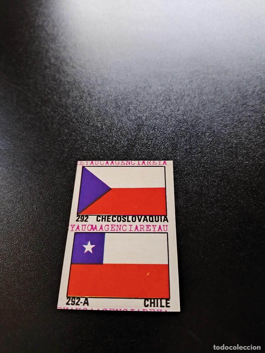 Cromos de F&uacute;tbol: 292 CHECOSLOVAKIA CHILE FLAG BANDERA REYAUCA WORLD CUP MUNDIAL ESPA&Ntilde;A SPAIN 1982 NO PANINI