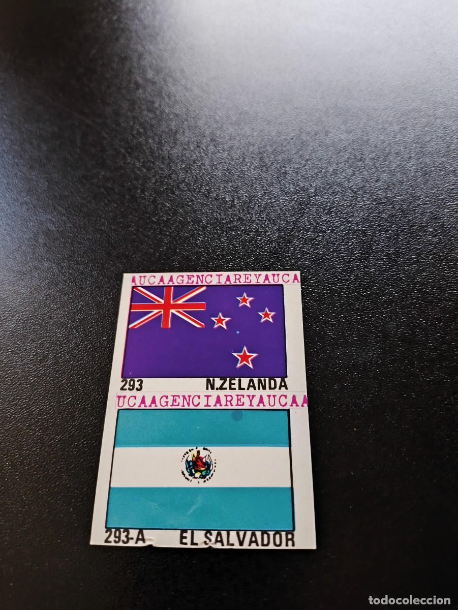 Cromos de F&uacute;tbol: 293 NUEVA ZELANDA EL SALVADOR FLAG BANDERA REYAUCA WORLD CUP MUNDIAL ESPA&Ntilde;A SPAIN 1982 NO PANINI