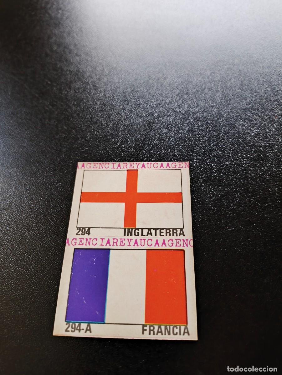 Cromos de F&uacute;tbol: 294 ENGLAND FRANCE FLAG BANDERA REYAUCA WORLD CUP MUNDIAL ESPA&Ntilde;A SPAIN 1982 NO PANINI