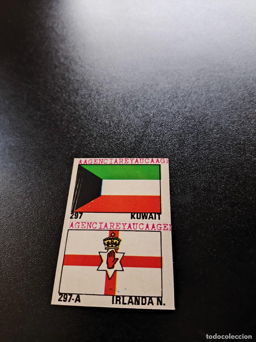 Cromos de F&uacute;tbol: 297 IRELAND KUWAIT FLAG BANDERA REYAUCA WORLD CUP MUNDIAL ESPA&Ntilde;A SPAIN 1982 NO PANINI