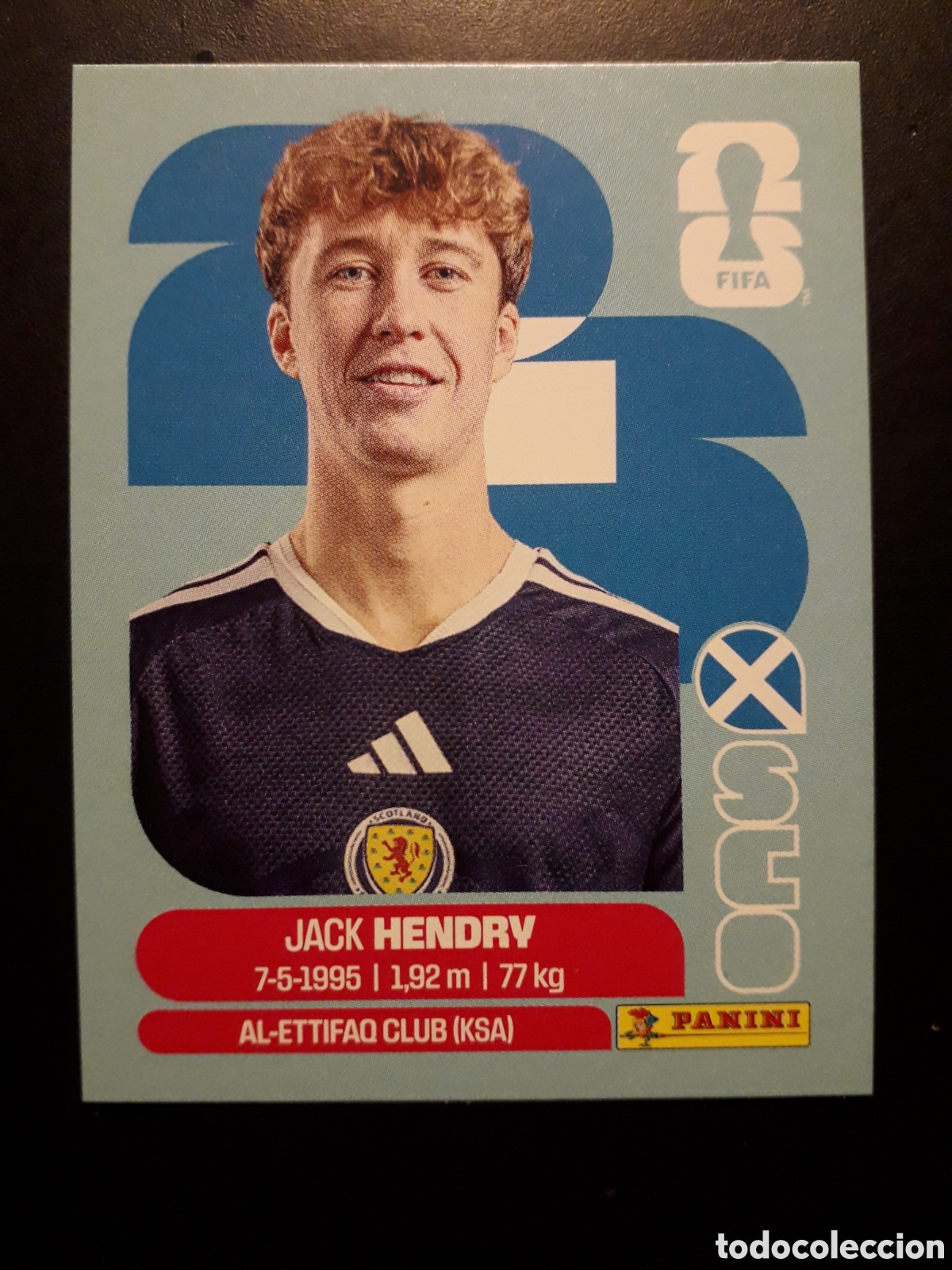 Cromos de F&uacute;tbol: HENDRY ESCOCIA SCO 3 MUNDIAL F&Uacute;TBOL 2026 FIFA WORLD CUP PANINI SIN PEGAR PEDIDO M&Iacute;NIMO 3&euro;