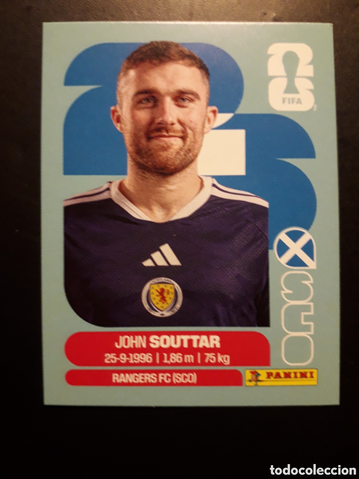 Cromos de F&uacute;tbol: SOUTTAR ESCOCIA SCO 8 MUNDIAL F&Uacute;TBOL 2026 FIFA WORLD CUP PANINI SIN PEGAR PEDIDO M&Iacute;NIMO 3&euro;.
