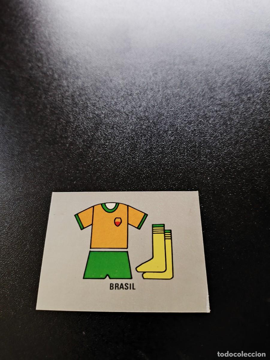 Cromos de F&uacute;tbol: UNIFORM EQUIPACION BRASIL BRAZIL REYAUCA MUNDIAL MEXICO 1986 WORLD CUP NO ESTE PANINI