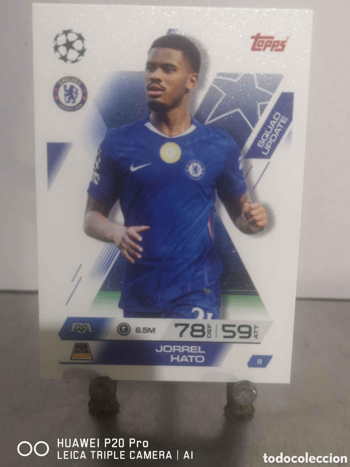 Cartes &agrave; collectionner de Football: MATCH ATTAX EXTRA 2025 2026 SQUAD UPDATE JORREL HATO 8 CHELSEA