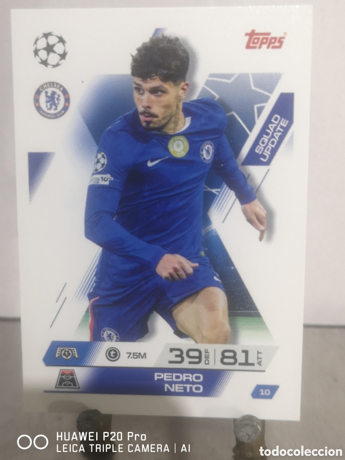 Cromos de F&uacute;tbol: MATCH ATTAX EXTRA 2025 2026 SQUAD UPDATE PEDRO NETO 10 CHELSEA