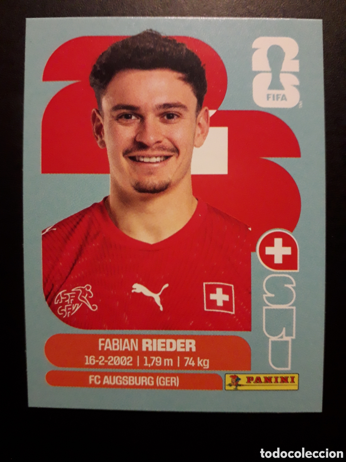Cromos de F&uacute;tbol: RIEDER SUIZA SUI 12 MUNDIAL F&Uacute;TBOL 2026 FIFA WORLD CUP PANINI SIN PEGAR PEDIDO M&Iacute;NIMO 3&euro;