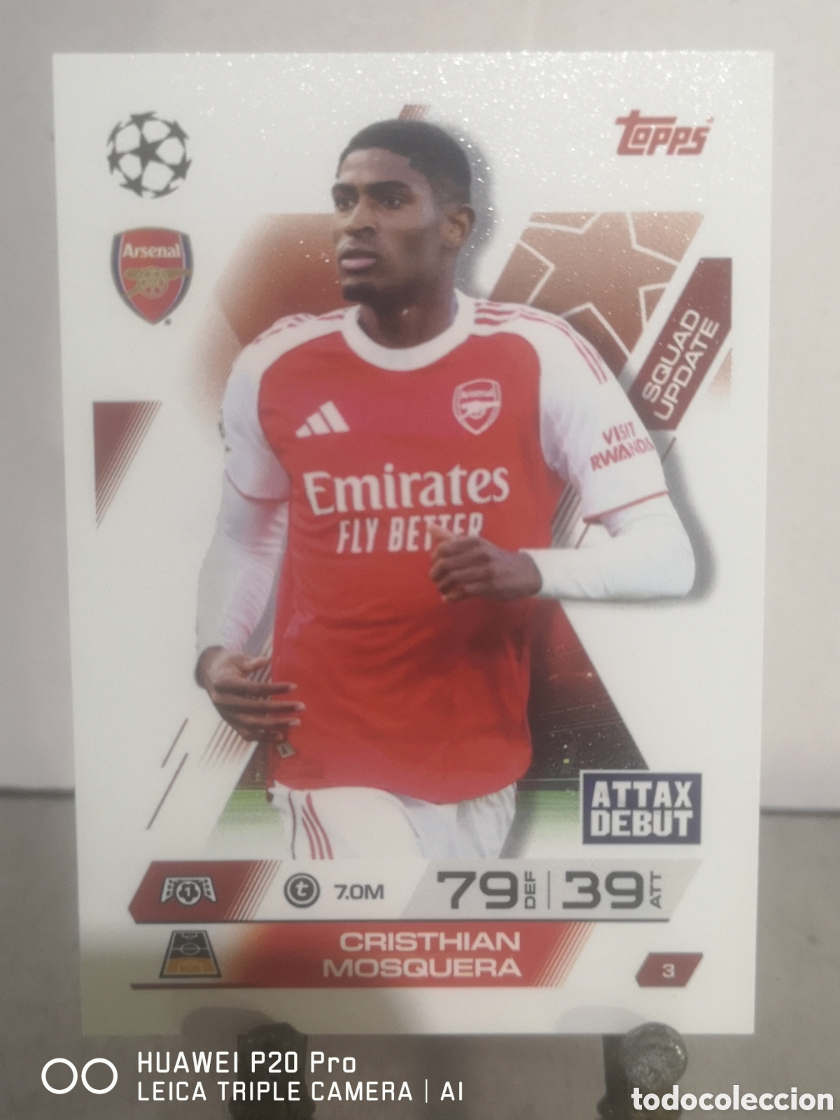 Cromos de F&uacute;tbol: MATCH ATTAX EXTRA 2025 2026 SQUAD UPDATE CRISTHIAN MOSQUERA 3 ARSENAL