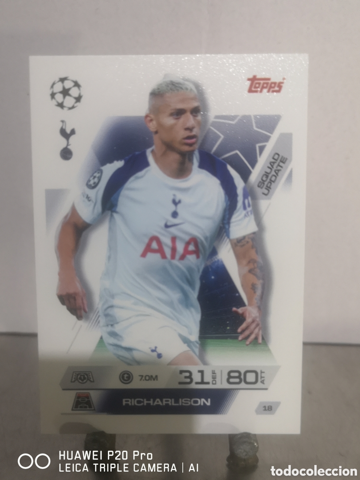 Fu&szlig;ball-Sticker: MATCH ATTAX EXTRA 2025 2026 SQUAD UPDATE RICHARLISON 18 TOTTENHAM
