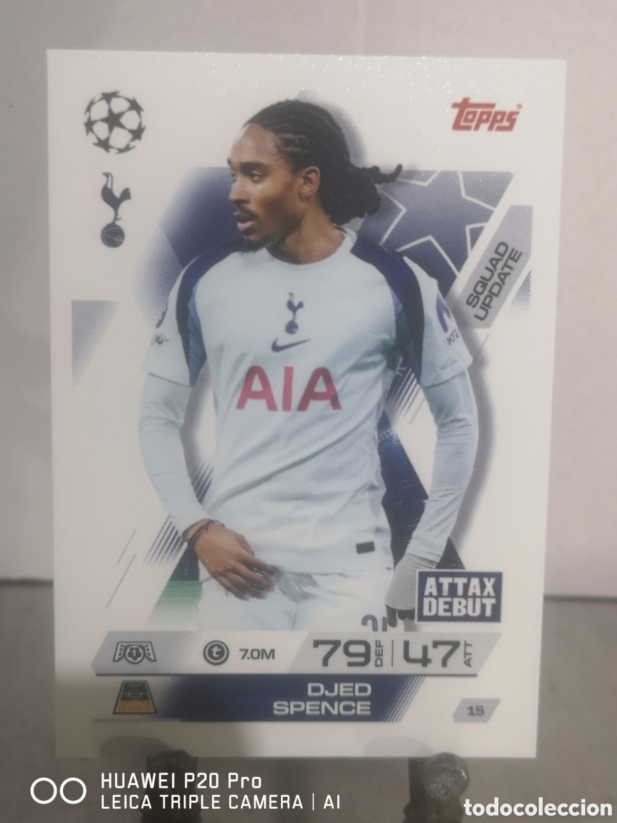 Cromos de F&uacute;tbol: MATCH ATTAX EXTRA 2025 2026 SQUAD UPDATE DJED SPENCE 15 TOTTENHAM
