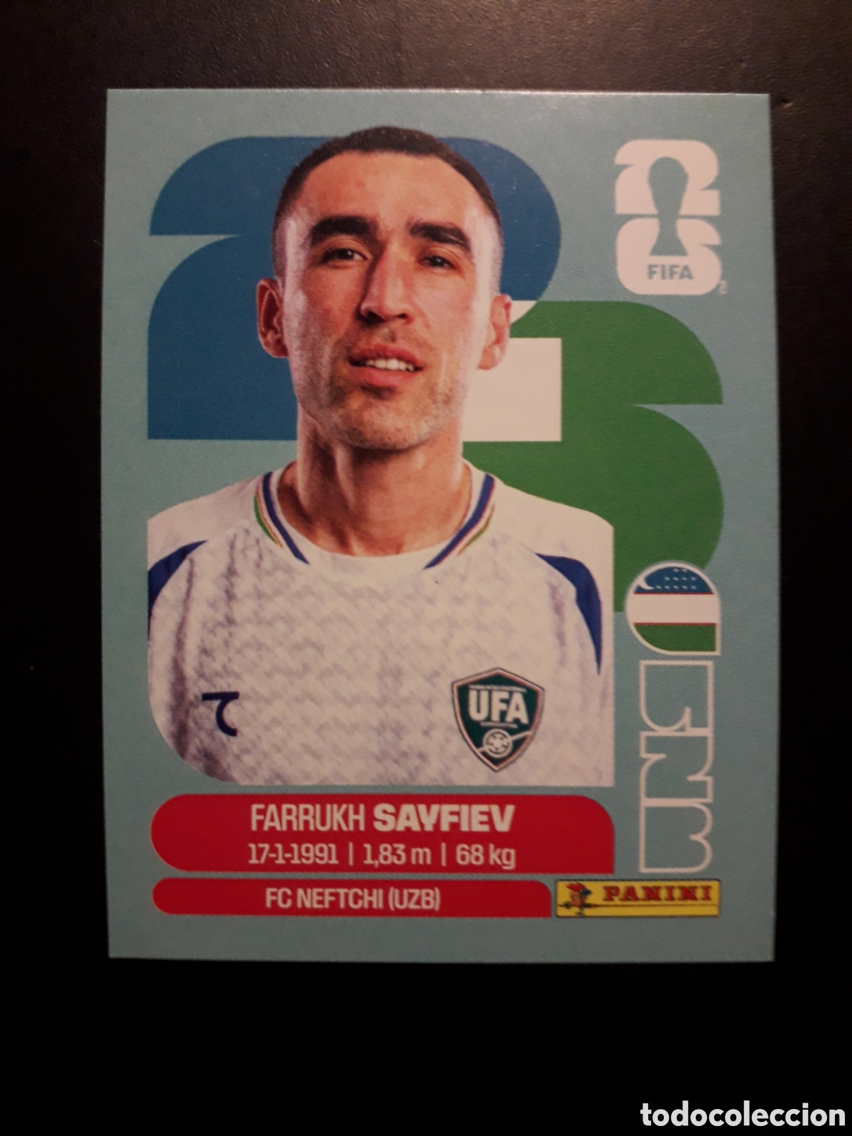 Cromos de F&uacute;tbol: SAYFUEV UZBEKISTAN UZB 3 MUNDIAL F&Uacute;TBOL 2026 FIFA WORLD CUP PANINI SIN PEGAR PEDIDO M&Iacute;NIMO 3&euro;