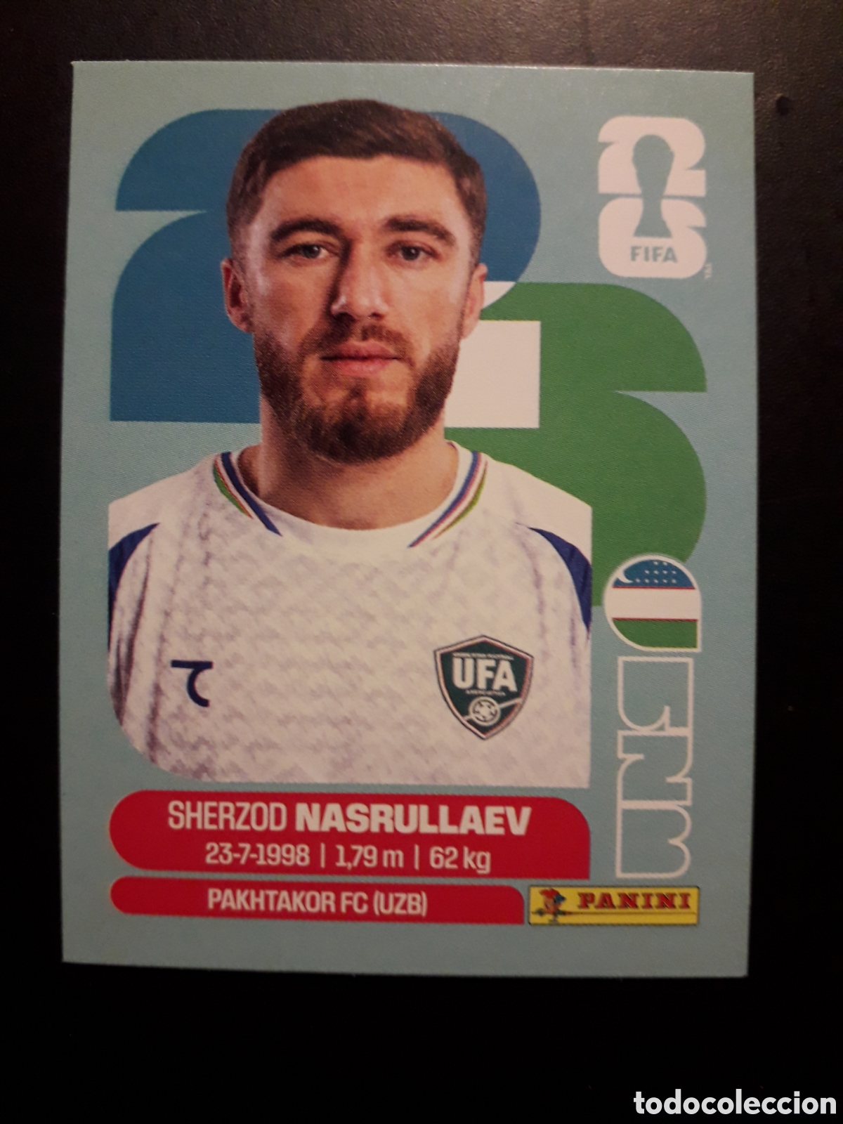 Cromos de F&uacute;tbol: NASRULLAEV UZBEKISTAN UZB 4 MUNDIAL F&Uacute;TBOL 2026 FIFA WORLD CUP PANINI SIN PEGAR PEDIDO M&Iacute;NIMO 3&euro;