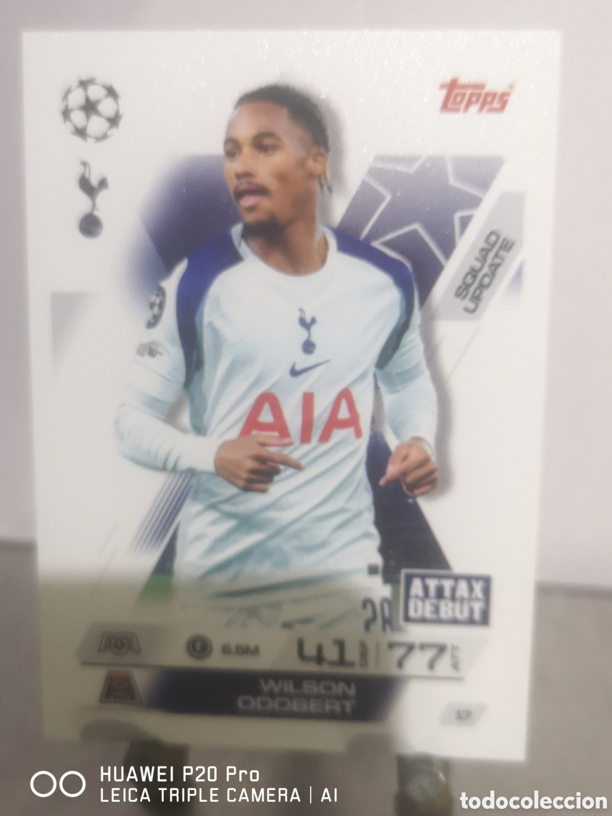 Figurine di Calcio: MATCH ATTAX EXTRA 2025 2026 SQUAD UPDATE WILSON ODOBERT 17 TOTTENHAM