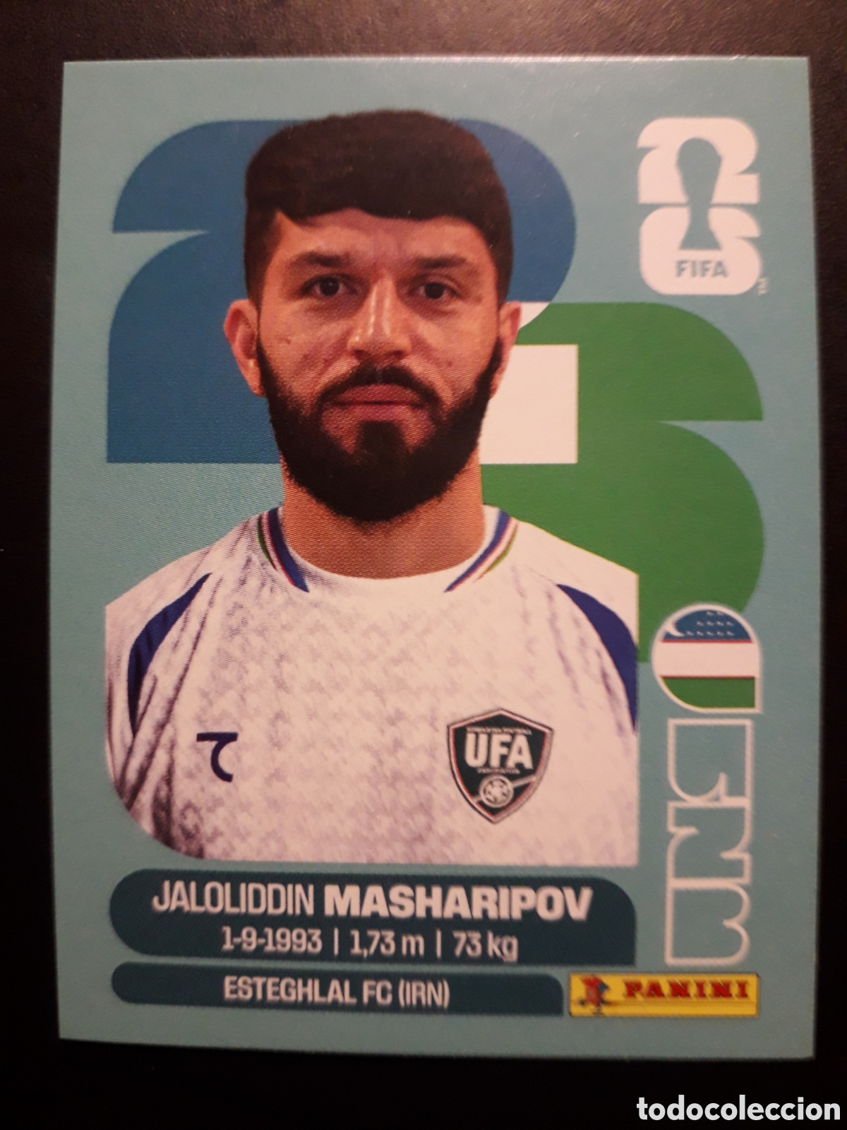 Figurine di Calcio: MASHARIPOV UZBEKISTAN UZB 18 MUNDIAL F&Uacute;TBOL 2026 FIFA WORLD CUP PANINI SIN PEGAR PEDIDO M&Iacute;NIMO 3&euro;