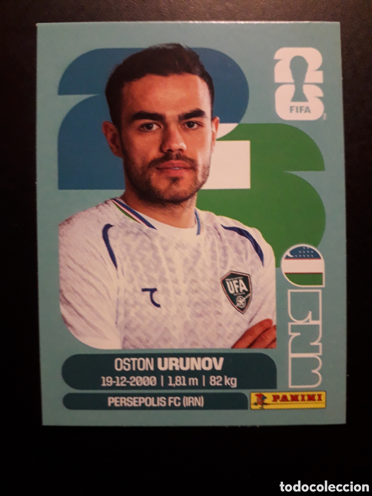 Figurine di Calcio: URUNOV UZBEKISTAN UZB 17 MUNDIAL F&Uacute;TBOL 2026 FIFA WORLD CUP PANINI SIN PEGAR PEDIDO M&Iacute;NIMO 3&euro;