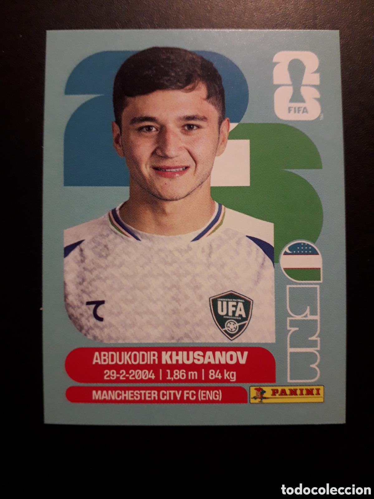 Cartes &agrave; collectionner de Football: KHUSANOV UZBEKISTAN UZB 9 MUNDIAL F&Uacute;TBOL 2026 FIFA WORLD CUP PANINI SIN PEGAR PEDIDO M&Iacute;NIMO 3&euro;
