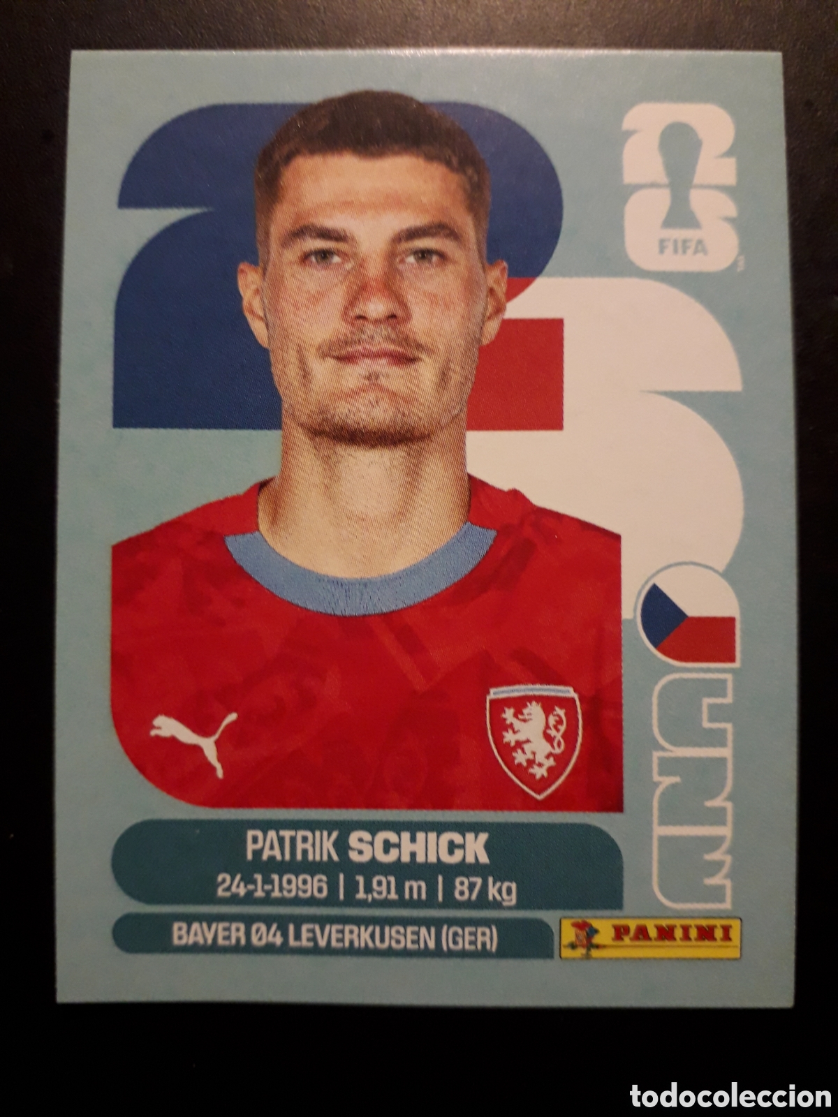 Cromos de F&uacute;tbol: SCHICK REP CHECA/CHEQUIA CZE 20 MUNDIAL F&Uacute;TBOL 2026 FIFA WORLD CUP PANINI SIN PEGAR PEDIDO M&Iacute;NIMO 3&euro;