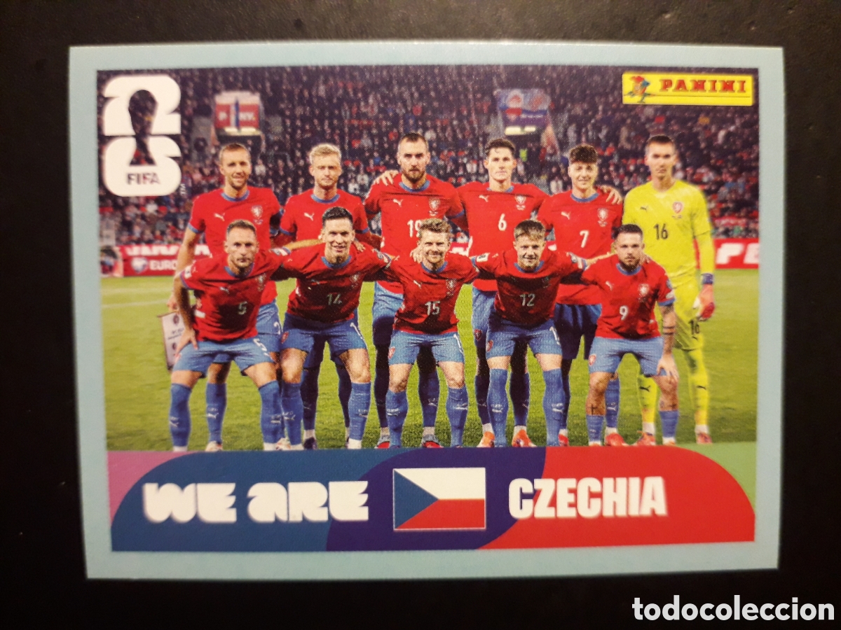 Cromos de F&uacute;tbol: EQUIPO REP CHECA/CHEQUIA CZE 13 MUNDIAL F&Uacute;TBOL 2026 FIFA WORLD CUP PANINI SIN PEGAR PEDIDO M&Iacute;NIMO 3&euro;