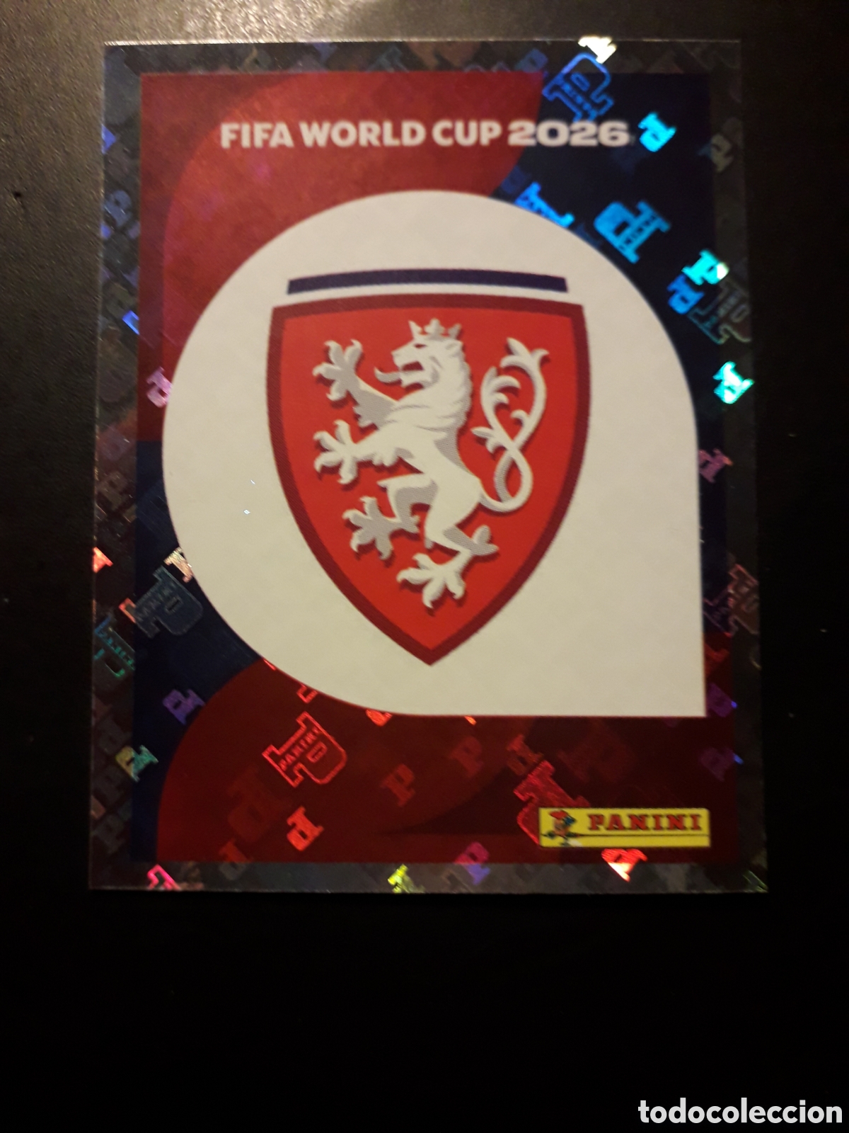 Cromos de F&uacute;tbol: ESCUDO REP CHECA/CHEQUIA CZE 1 MUNDIAL F&Uacute;TBOL 2026 FIFA WORLD CUP PANINI SIN PEGAR PEDIDO M&Iacute;NIMO 3&euro;.