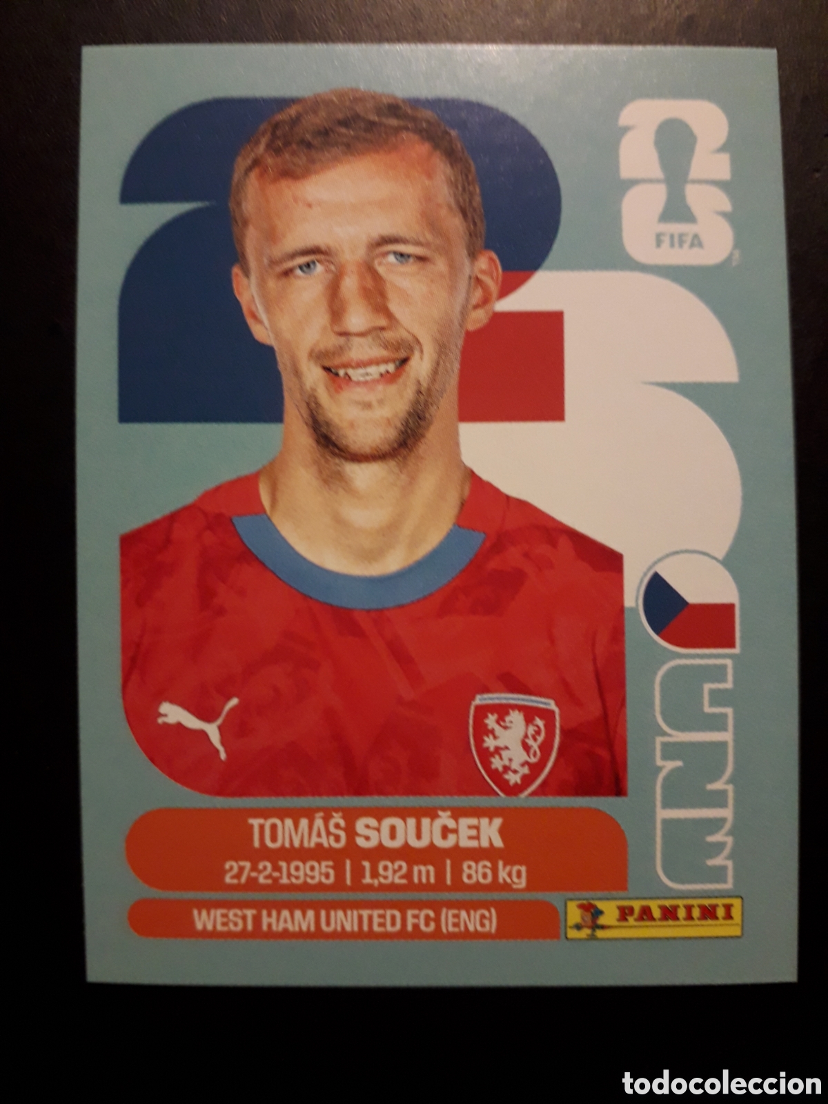 Cromos de F&uacute;tbol: SOUČEK REP CHECA/CHEQUIA CZE 12 MUNDIAL F&Uacute;TBOL 2026 FIFA WORLD CUP PANINI SIN PEGAR PEDIDO M&Iacute;NIMO 3&euro;