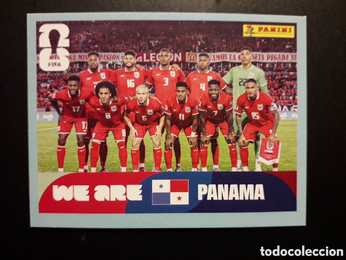 Cromos de F&uacute;tbol: EQUIPO PANAM&Aacute; PAN 13 MUNDIAL F&Uacute;TBOL 2026 FIFA WORLD CUP PANINI SIN PEGAR PEDIDO M&Iacute;NIMO 3&euro;