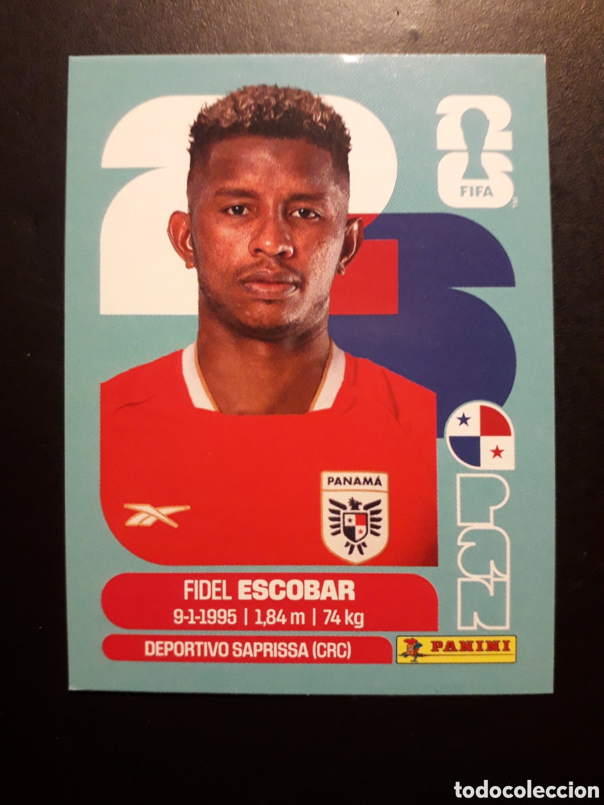 Cromos de F&uacute;tbol: ESCOBAR PANAM&Aacute; PAN 4 MUNDIAL F&Uacute;TBOL 2026 FIFA WORLD CUP PANINI SIN PEGAR PEDIDO M&Iacute;NIMO 3&euro;