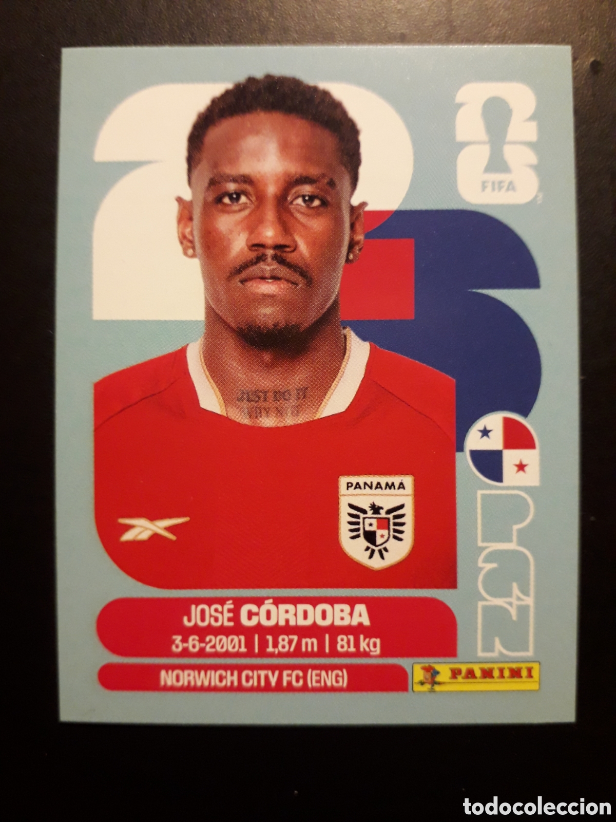 Cromos de F&uacute;tbol: C&Oacute;RDOBA PANAM&Aacute; PAN 8 MUNDIAL F&Uacute;TBOL 2026 FIFA WORLD CUP PANINI SIN PEGAR PEDIDO M&Iacute;NIMO 3&euro;