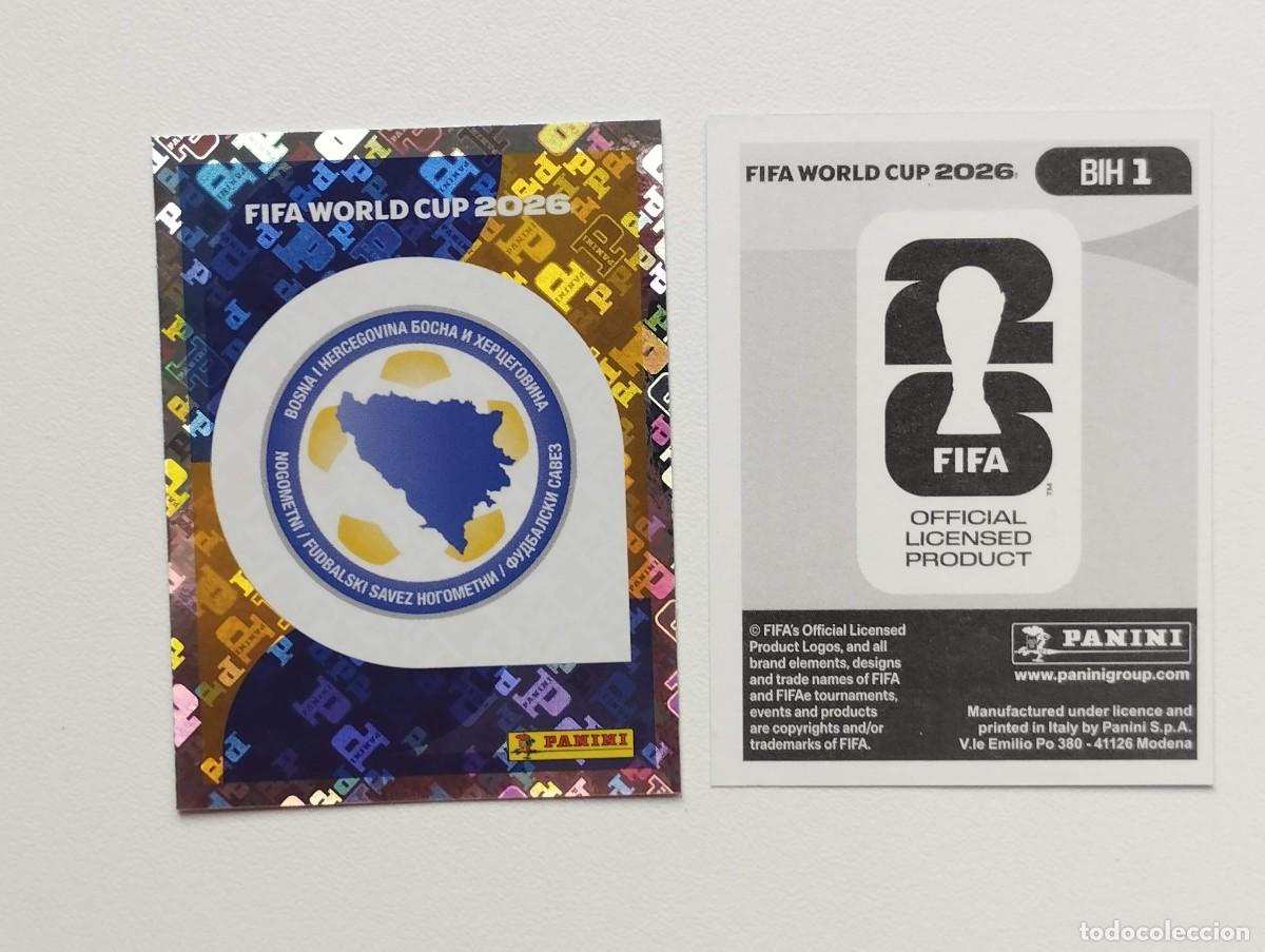 Cromos de F&uacute;tbol: CROMO STICKER WORLD CUP 2026 MUNDIAL 26 PANINI BOSNIA BIH1 BIH 1 ESCUDO