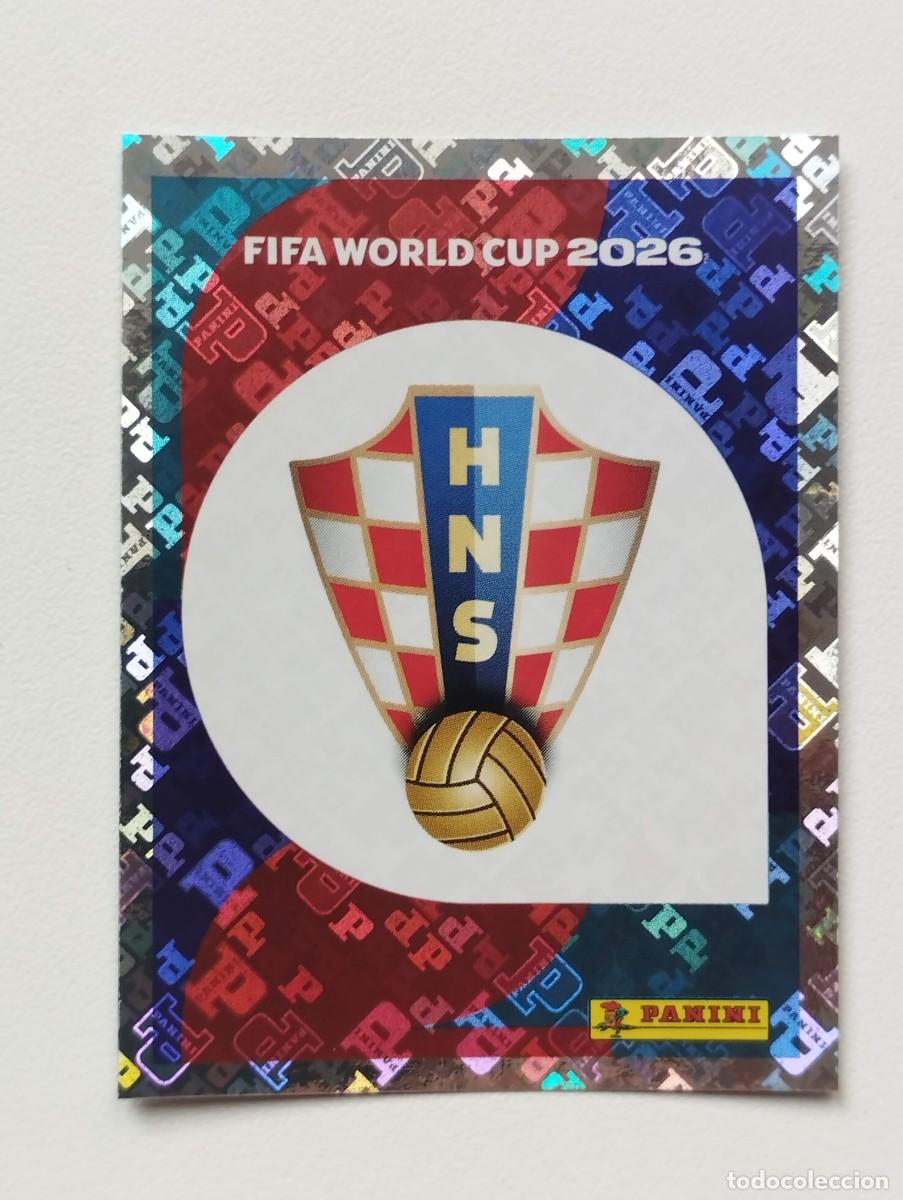 Cromos de F&uacute;tbol: CROMO STICKER WORLD CUP 2026 MUNDIAL 26 PANINI CROACIA CRO1 CRO 1 ESCUDO