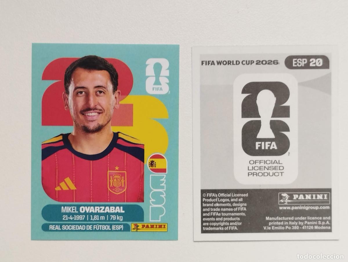 Cromos de F&uacute;tbol: CROMO STICKER WORLD CUP 2026 MUNDIAL 26 PANINI ESPA&Ntilde;A ESP20 ESP 20 MIKEL OYARZABAL