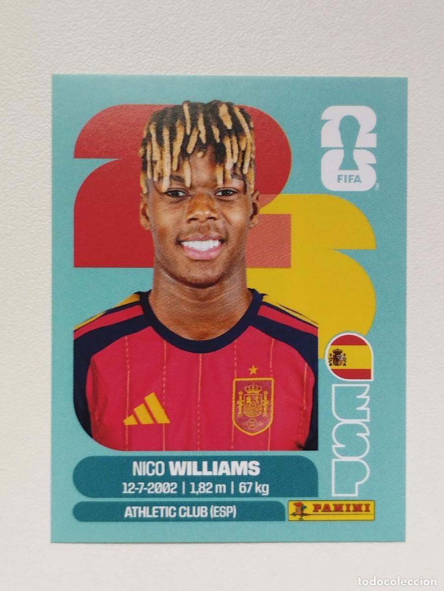 Cromos de F&uacute;tbol: CROMO STICKER WORLD CUP 2026 MUNDIAL 26 PANINI ESPA&Ntilde;A ESP17 ESP 17 NICO WILLIAMS