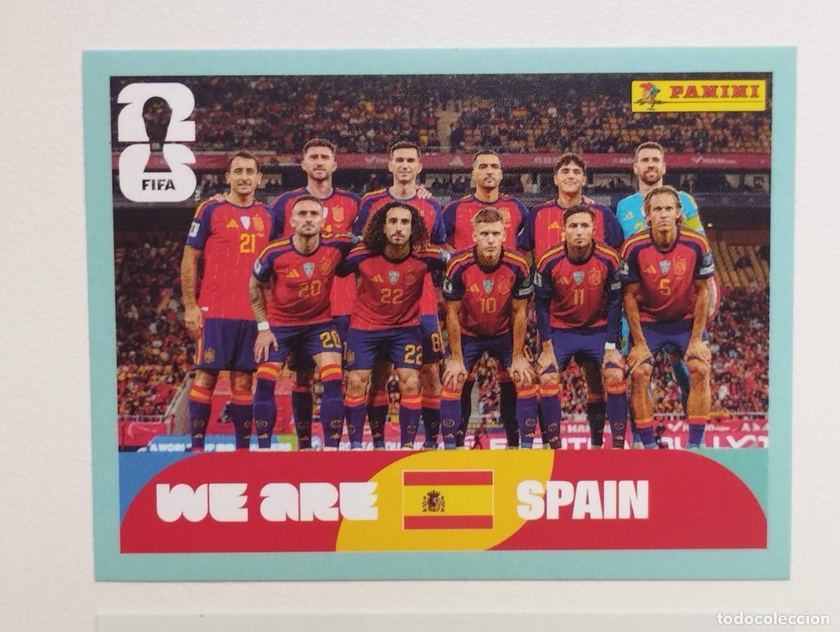 Cromos de F&uacute;tbol: CROMO STICKER WORLD CUP 2026 MUNDIAL 26 PANINI ESPA&Ntilde;A ESP13 ESP 13 ALINEACION PLANTILLA